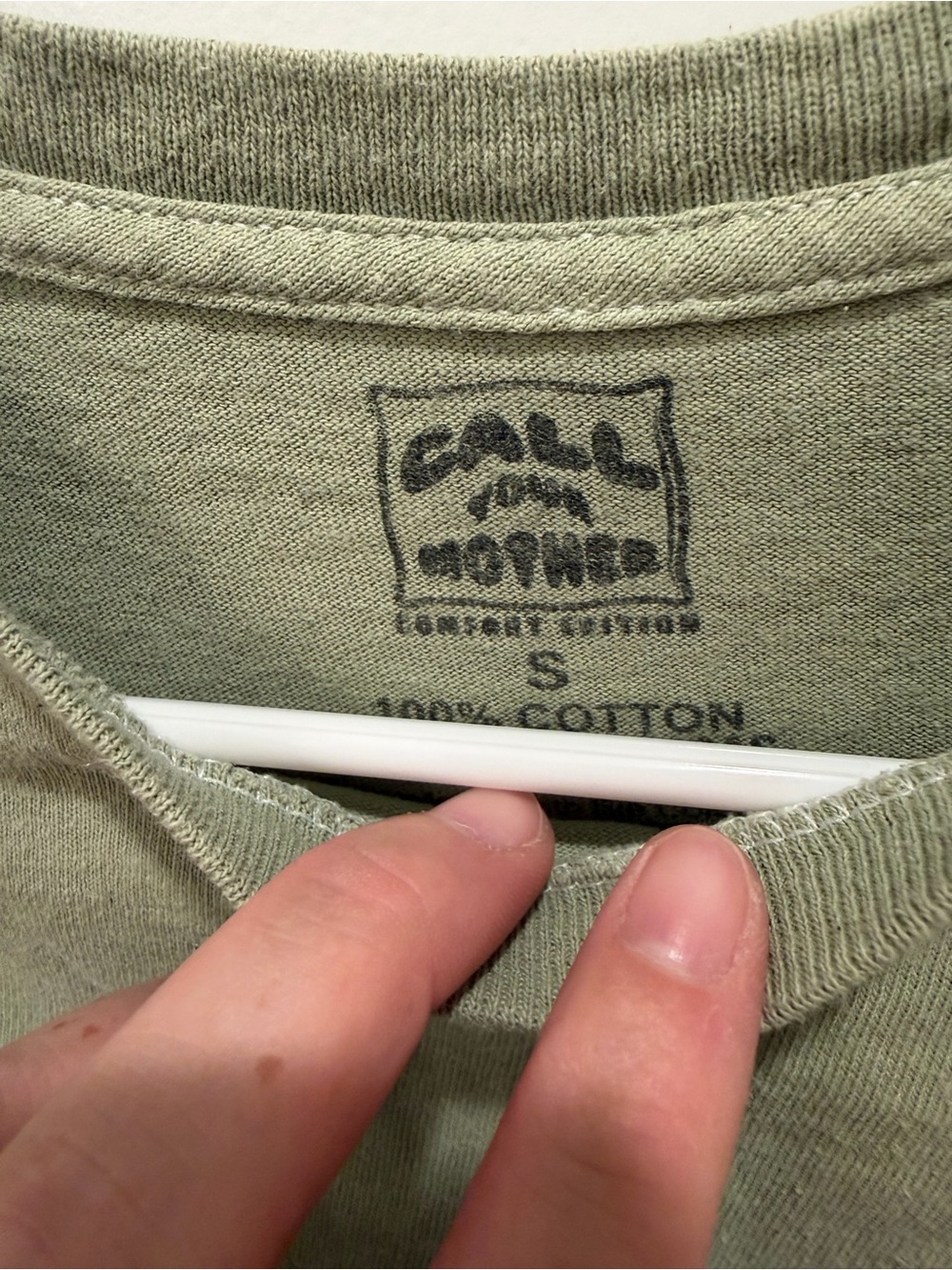 Men's Olive Graphic Pocket Tee - Unbranded - Picture 3 of 3